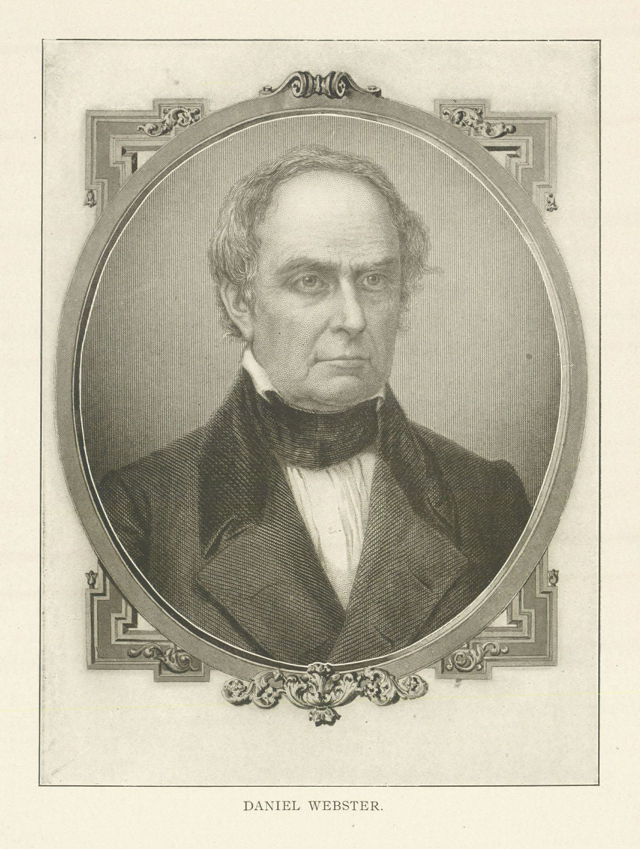 Daniel Webster. Politics 1907 old antique vintage print picture